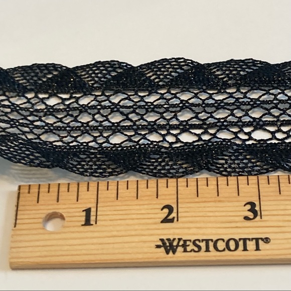 Black Lace Trim 2" 5yds Sewing Ribbon Apparel Crafts - Picture 3 of 13